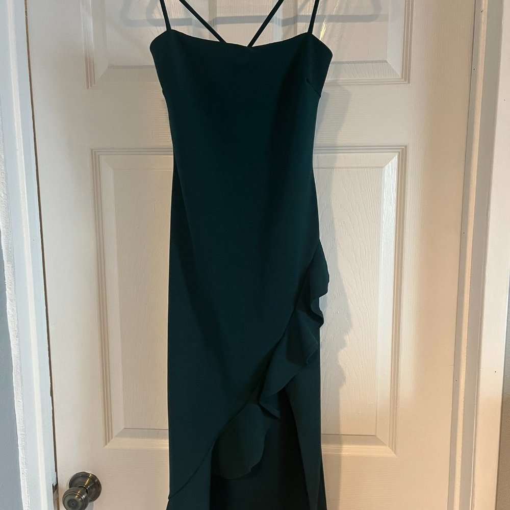 Windsor Add Some Flair Ruffle Detail Midi Dress